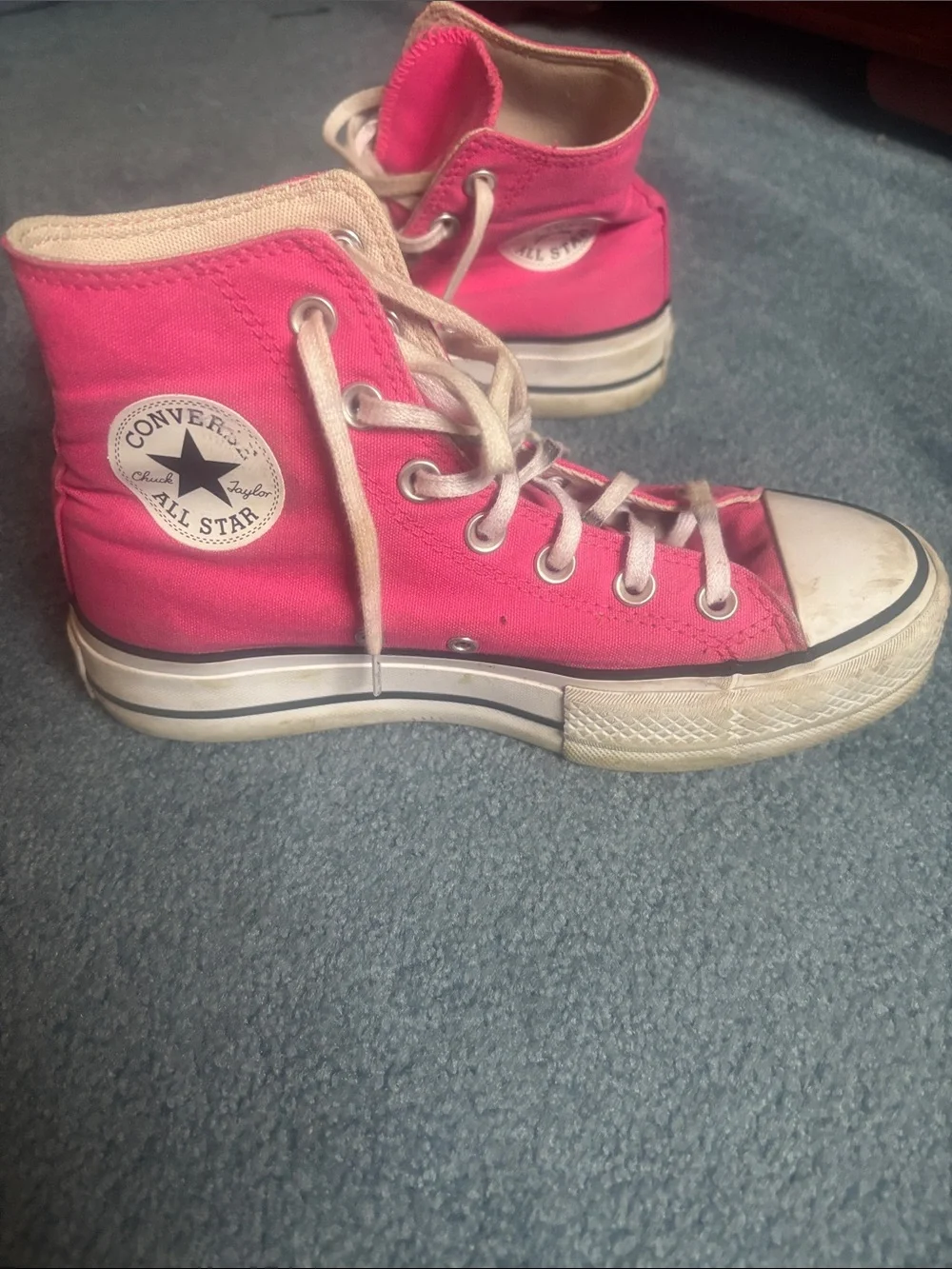 Converse Kids Hot Pink High-Top Sneakers